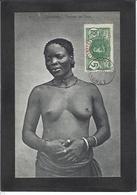 CPA DAHOMEY Afrique Noire Cové Timbré Non Circulé Nu Féminin Femme Nue - Dahome