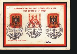 GERMANIA FEDERALE 1955 + BERLINO 1956 SU CARTONCINO CON ANNULLO. - Autres & Non Classés