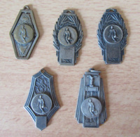 France - Lot De 5 Médailles URPSO (U.R.P.S.O) - Union Régionale Des Patronages Du Sud-ouest - Années 1960 - Autres & Non Classés