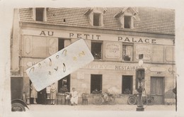 RIBECOURT - Hôtel-Restaurant - Pompe à Essence - Maison V.Chauffrax - AU PETIT PALACE , Route Nationale  ( Carte Photo ) - Ribecourt Dreslincourt