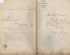 VP14.820 - Ministère De La Marine Et Des Colonies PARIS - LAS - Lettre Autographe Mr Léon COGNIARD à Mr MOREAU - Sonstige & Ohne Zuordnung