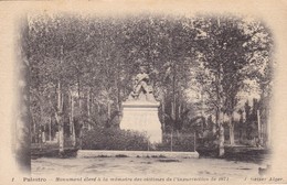 ALGERIE..PALESTRO. CPA. MONUMENT ÉLEVÉ A LA MÉMOIRE DES VICTIMES DE L’INSURRECTION DE 1871 - Otras Ciudades