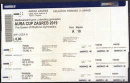 Croatia 2019 / AURA CUP ZAGREB / The Queen Of Rhythmic Gymnastics / Entry Tickets - Gymnastik