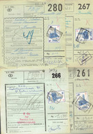 P-258 - 12 Documents CF - Oblitérations Différentes De 1957 - Documenti & Frammenti