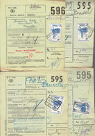 P-258 - 12 Documents CF - Oblitérations Différentes De 1957 - Documenten & Fragmenten