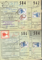P-258 - 12 Documents CF - Oblitérations Différentes De 1957 - Documents & Fragments