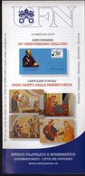 Vatican 2016 / Aerogramme 50th Ann. Of USFI, Postcard Holy Year Of Mercy / Prospectus, Leaflet, Brochure - Storia Postale