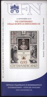 Vatican 2016 / 38th Centenary Of The Death Of Innocent III, Pope / Prospectus, Leaflet, Brochure - Covers & Documents