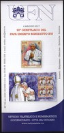 Vatican 2017 / 90th Birthday Of Pope Emeritus Benedict XVI / Prospectus, Leaflet, Brochure - Lettres & Documents