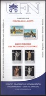 Vatican 2018 / Europa (CEPT) Bridges, European Year Of Cultural Heritage / Prospectus, Leaflet, Brochure - Lettres & Documents