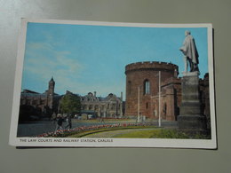 ANGLETERRE CUMBERLAND / WESTMORLAND CARLISLE THE LAW COURTS AND RAILWAY STATION - Carlisle