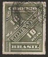 Timbre Bresil 1889 Postage 10r Yvert 10 - Dienstmarken