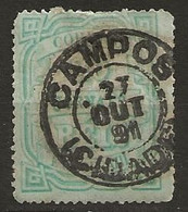 Timbre Bresil 1891 Jornaes Yvert Obliteration Campos - Servizio