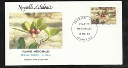 N.C.   Lettre Premier Jour Nouméa Le 18/05/1988 N° 556   Plantes Médicinales Ochrosia Elliptica   TB   ! ! ! - Pharmacy