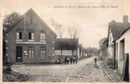 BARLIN  -  Bureau De Postes Et Rue De L' Eglise - Barlin