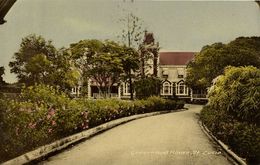 St. Lucia, B.W.I., Government House (1930s) Postcard - Santa Lucía