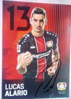Lucas Alario  (Bayer 04) - Autogramme