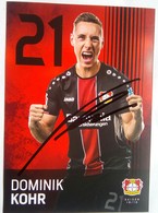 Dominik Kohr ( Bayer 04) - Autógrafos