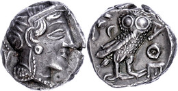 Athen, Tetradrachme (17,16g), Ca. 4. Jhdt. V. Chr., östliche Imitation. Av: Athenakopf Mit Attischem Helm Nach Rechts. R - Other & Unclassified