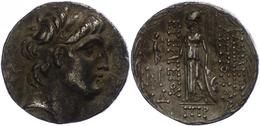 Damaskus, Tetradrachme (16,40g), Antiochos VII., 138-129 V. Chr., Av: Kopf Nach Rechts. Rev: Stehende Athena Nach Links. - Other & Unclassified