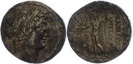 Ptolemais, Tetradrachme (16,11g), Antiochos VIII., 121-113 V. Chr., Av: Kopf Nach Rechts. Rev: Stehender Zeus Uranios Na - Other & Unclassified