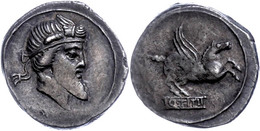 Q. Titius, Denar (3,90g), 90 V. Chr., Rom. Av: Liberkopf Nach Rechts. Rev: Pegasus Auf Basis Nach Rechts, Darauf "Q TITI - Röm. Republik (-280 / -27)