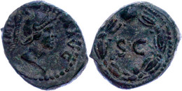 Domitianus, 81/82, Quadrans (2,81g). Av: Minervakopf Nach Rechts, Darum Umschrift. Rev: SC Im Lorbeerkranz. RIC 436, BMC - Other & Unclassified
