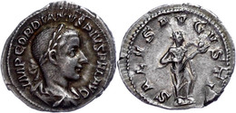 Gordianus III., 238-244, Antoninian (2,66g). Av: Büste Nach Rechts, Darum Umschrift. Rev: Stehender Salus Mit Schlange N - Other & Unclassified