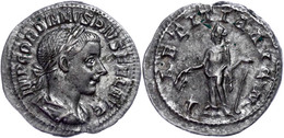 Gordianus III., 238-244, Antoninian (3,18g). Av: Büste Nach Rechts, Darum Umschrift. Rev: Stehende Laetitia Nach Links,  - Sonstige & Ohne Zuordnung