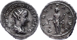 Gordianus III., 238-244, Antoninian (4,10g). Av: Büste Nach Rechts, Darum Umschrift. Rev: Stehende Aequitas Mit Waagscha - Other & Unclassified