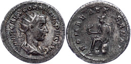 Gordianus III., 238-244, Antoninian (4,24g). Av: Büste Nach Rechts, Darum Umschrift. Rev: Thronende Roma Victrix Nach Li - Other & Unclassified