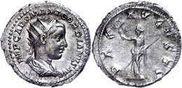 Gordianus III., 238-244, Antoninian (4,48g). Av: Büste Nach Rechts, Darum Umschrift. Rev: Stehende Pax Nach Links, Darum - Sonstige & Ohne Zuordnung