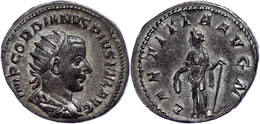 Gordianus III., 238-244, Antoninian (4,65g). Av: Büste Nach Rechts, Darum Umschrift. Rev: Stehende Laetitia Nach Links.  - Other & Unclassified