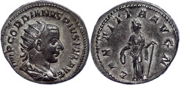 Gordianus III., 238-244, Antoninian (4,65g). Av: Büste Nach Rechts, Darum Umschrift. Rev: Stehende Laetitia Nach Links.  - Altri & Non Classificati