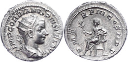 Gordianus III., 238-244, Antoninian (4,76g). Av: Büste Nach Rechts, Darum Umschrift. Rev: Thronender Apollo Nach Links,  - Autres & Non Classés