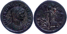 Aurelianus, 270-275, Æ-Denar (1,92g), Rom. Av: Büste Nach Rechts, Darum Umschrift. Rev. Nach Links Schreitende Victoria  - Sonstige & Ohne Zuordnung