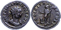 Tacitus, 275-276, Æ-Antoninian (3,68g), Ticinum. Av: Büste Nach Rechts, Darum Umschrift. Rev: Stehende Felicitas Mit Zep - Autres & Non Classés