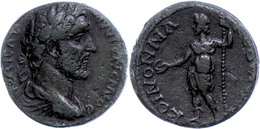 Koinon Der Makedonen, Æ (10,26g), Antoninus Pius, 138-161. Av: Büste Nach Links, Darum Umschrift. Rev: Stehende Ares Mit - Provincia