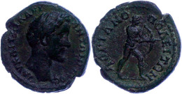 Thrakien, Hadrianopolis, Æ (4,40g), 138-161, Antoninus Pius. Av: Kopf Nach Rechts, Darum Umschrift. Rev: Nackter Apollo  - Röm. Provinz