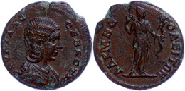 Thrakien, Hadrianopolis, Æ-Diassarion (7,70g), 193-217, Julia Domna. Av: Büste Nach Rechts, Darum Umschrift. Rev: Stehen - Röm. Provinz