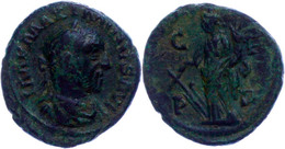 Thrakien, Deultum, Æ-Semis (3,61g), 235-238, Maximinus I. Thrax. Av: Büste Nach Rechts, Darum Umschrift. Rev: Stehende T - Provincie