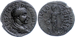 Makedonien, Dium, Colonia, Æ (7,24g), 238-244, Gordianus III.. Av: Büste Nach Rechts, Darum Umschrift. Rev: Stehende Min - Röm. Provinz