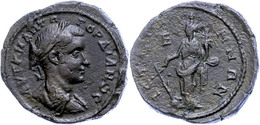 Moesia Inferior, Istros, Æ (19,37g), Gordianus III., 238-244. Av: Büste Nach Rechts, Darum Umschrift. Rev: Stehende Tych - Röm. Provinz