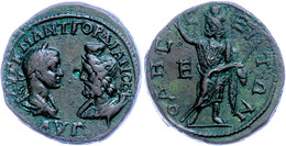 Moesien, Odessos, Æ-Pentassarion (13,45g), 238-244, Gordianus III. Av: Die Büsten Des Kaisers Und Des Sarapis Einander G - Provincie