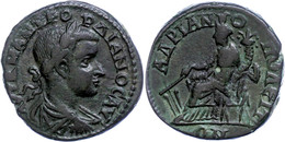 Thrakien, Hadrianopolis, Æ (10,80g), Gordianus III., 238-244. Av: Büste Nach Rechts, Darum Umschrift. Rev: Sitzende Tych - Provincie