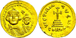 Solidus, Heraclius, 610-641, Solidus (4,45g), Konstantinopel. Av: Die Büsten Von Heraclius Und Heraclius Constantin Von  - Byzantine