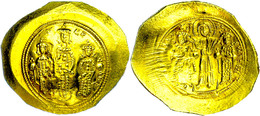 Romanus IV. Diogenes, 1068-1071, Gold Histamenon Nomisma (4,35g), Konstantinopel. Av: Christus, Romanus Und Eudocia Steh - Byzantines