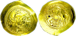 Michael VII., 1071-1078, Elektron Histamenon Nomisma (4,40g), Konstantinopel. Av: Christusbrustbild Von Vorn, Darum Umsc - Bizantine