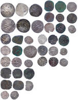 FRANKREICH, Lot Von Meist Mittelalterlichen Silbermünzen Und Einigen Kupfermünzen. Erhaltung Unterschiedlich, Darunter E - Autres & Non Classés