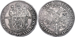 Schlick, Taler, 1645, Heinrich IV., Dav. 3408, Ss-vz.  Ss-vz - Autriche